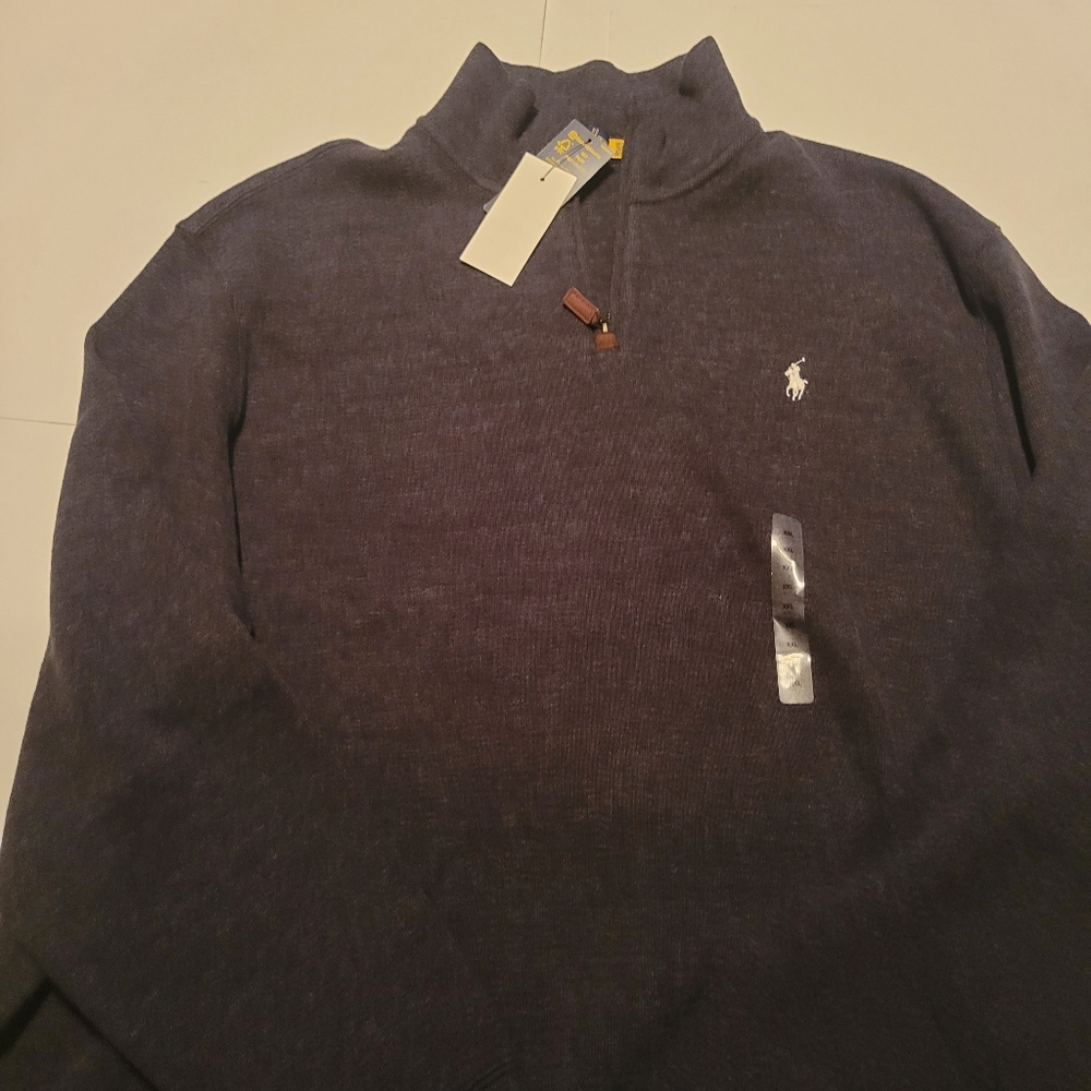 Polo Ralph Lauren Luxury Jersey Quarter-Zip Black - Picture 4 of 16